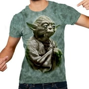 STAR WARS Yoda Wise One Tie Dye Tshirt for Men Adult Graphic Tee T-Shirt Men's Merch Merchandise Classic Vintage Stuff Teen Jedi Master Force (Jade Crystal Wash, Medium)